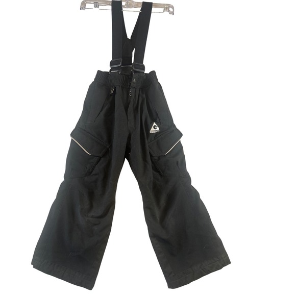 Gerry Weber Other - Gerry Black Ski Snow Bib Overalls Pants‎ with Suspenders Kids XS 5 6 Waterproof